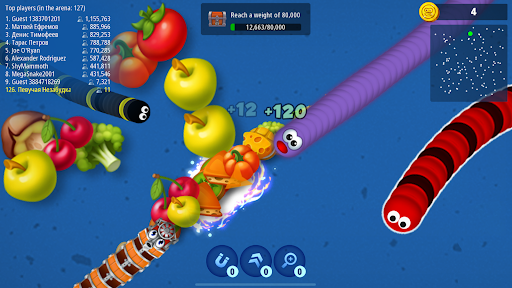 Worms Zone .io - Serpiente hambrienta